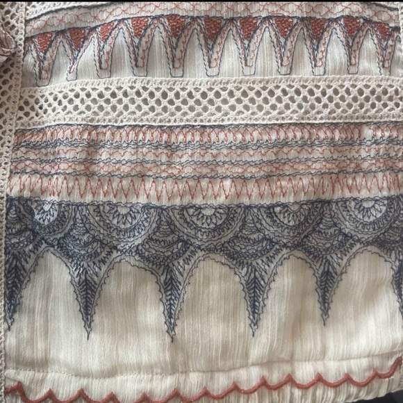 Anthropologie Multicolored Maxi Dress with Bishop Sleeves and Bateau Neckline 💕 - Picture 7 of 7